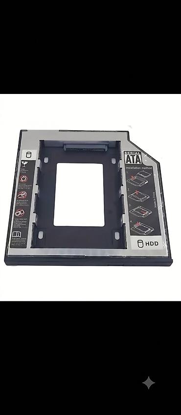 ssd caddy: Laptop üçün HDD/SSD Caddy (SATA) – optik sürücü yerinə ikinci disk — 4
