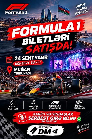 Formula 1 – Bakı tədbiri Turistler Bu biletle gire bilir - Tarix: 24 lalafo.az -da Formula 1 – Bakı tədbiri Turistler Bu biletle gire bilir - Tarix: 24