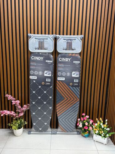 Pərlər, ventilyatorlar: Ütü masaları – Cingillioğlu markası Müxtəlif modellər: - CINDY (CM — 12