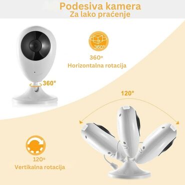 Kompleti za video nadzor: Video bebi monitor sa kamerom i LCD ekranom 2.4" - 2.4" — 4