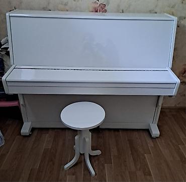 Музыкальные инструменты: Ağ rəngdə akustik upright piano - Korpus: parlaq ağ boya ilə — 1