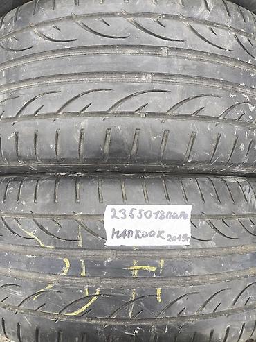 2355018: Шины 235 / 50 / R 18, Лето, Б/у, Пара, Легковые, Hankook — 1