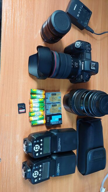 фотоаппарат кэнон 5д марк 3: Комплект сатылат: Canon eos R (идеальный) + 24-105 F4L eosR. +обьектив