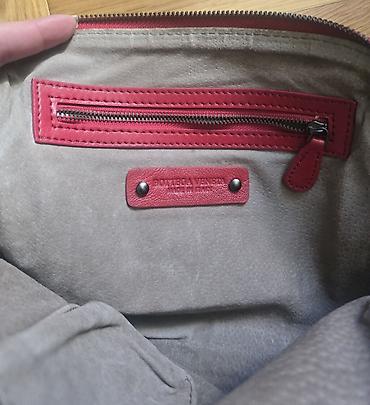 Torbe: Bottega Veneta Nodini crvena kozna torba sa dugačkim kaišem. Crossbody — 5