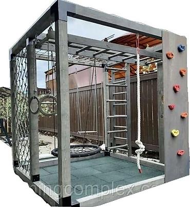 Спорт и отдых: Uşaq üçün açıq hava idman-oyun kompleksi - Material: möhkəm ağac — 1