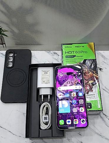 optimal electronics epilyator: Infinix Hot 60 Pro, 256 GB, rəng - Boz, Sensor, Simsiz şarj, Face ID — 1