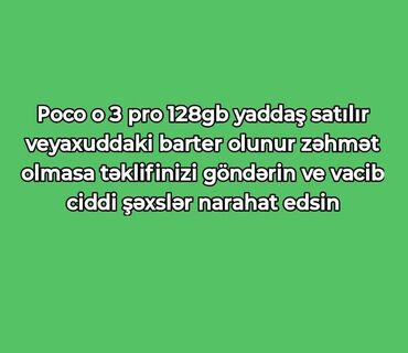 Poco: Poco X3 Pro, 128 GB, rəng - Qara, Sensor, Barmaq izi, Face ID