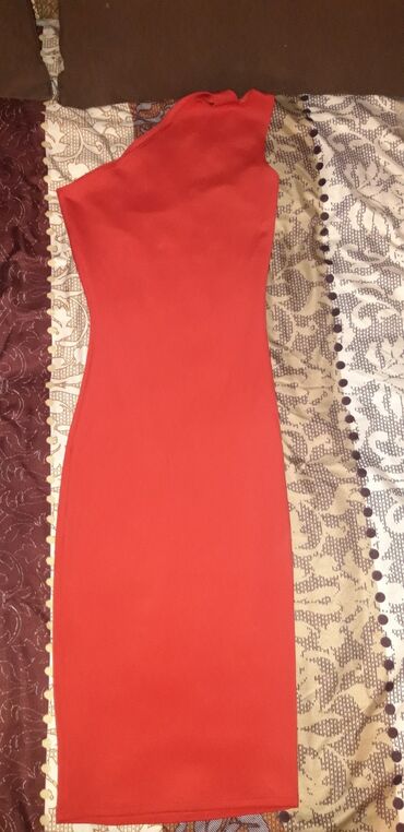 qipao haljina: S (EU 36), color - Red, Other sleeves