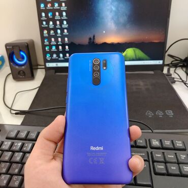 redmi 9 kontakt home: Xiaomi Redmi 9, 2 GB, rəng - Göy, 
 İki sim kartlı, Sensor, Barmaq izi