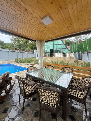 Bağ evlərinin kirayəsi: A-formalı dizaynda müasir bağ evi – şəxsi hovuz və geniş həyət sahəsi — 13