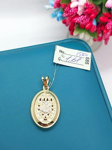 dini klon: Dini bəzək, Sarı qızıl, 585 Əyar, 157 g — 2
