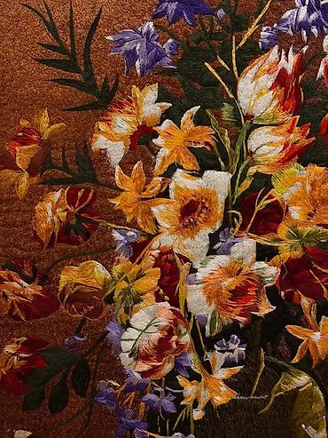Картины и портреты: Əl işi dekorativ tablo – “Çiçək buketi” 85x65 - Texnika: rəngbərəng — 2