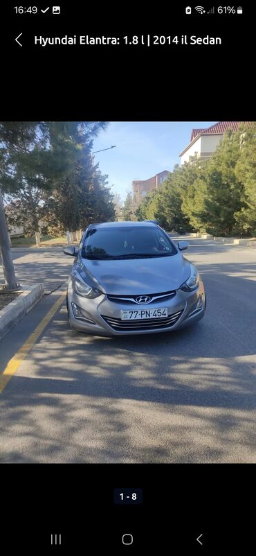 zil satilir: Hyundai Elantra: 1.8 l | 2014 il Sedan