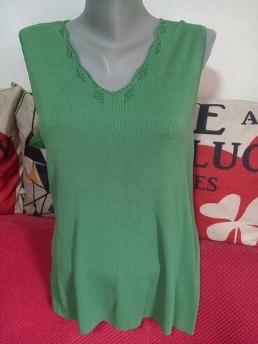 bluze tunike: M (EU 38), Jednobojni, bоја - Zelena