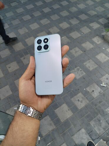 telefonlar 128 yaddaş: Honor X8b, 128 ГБ, цвет - Серый, Кнопочный, Отпечаток пальца, Две SIM карты