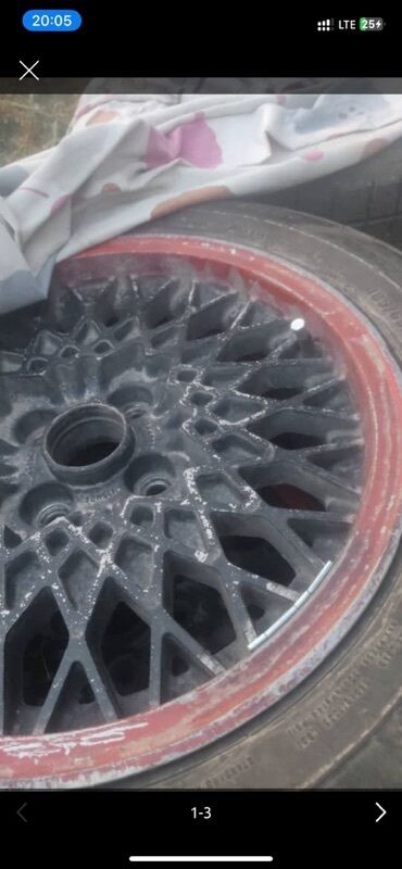 коробка марк 2: Дөңгөлөктөр монтажда 185 / 65 / R 15, Кыш, Колдонулган, Комплект, Жеңил унаалар, Куйма, тешиктери - 4