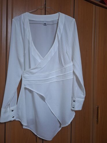 zenski kompleti od lana: L (EU 40), Viscose, Single-colored, color - White