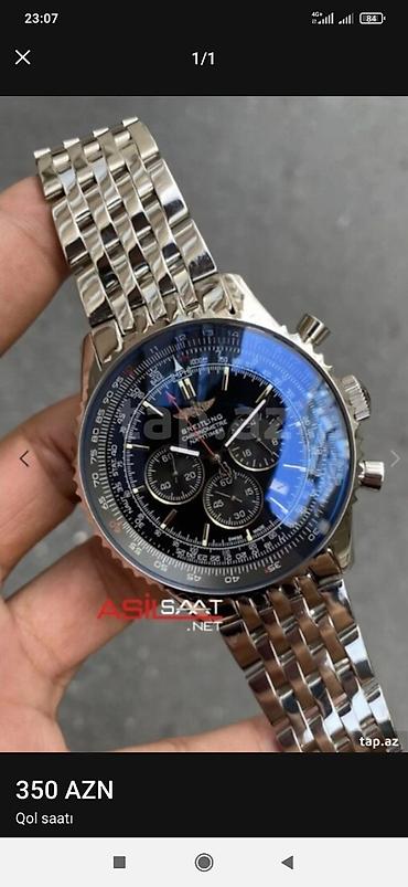 Aksesuarlar: Breitling Navitimer tərzində xronoqraf qol saatı - Korpus və qolbaq — 3