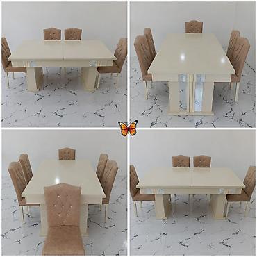 Digər mebel: SAMİRƏ🦋 Endirim edildi. Masa dəsti satılır 379₼.yaxşı vəziyyətdə.Masa — 1