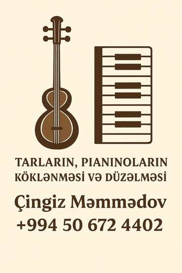 маникюр с выездом на дом: Xidmət: Tar və pianinoların köklənməsi və təmiri Təqdim olunan işlər