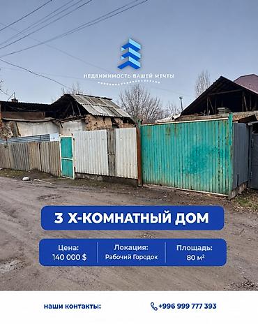 💎СРОЧНО ПРОДАЕТСЯ ДОМ 🏢Комнат: 3 📍Район: Ленинский район 🏘️Микрорайон