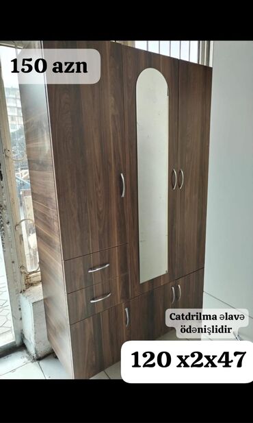 Sifarişlə dolablar: 100 azn dən başlayan qiymətlər 1qapi 50x195x47 💥110azn 2 qapi — 2