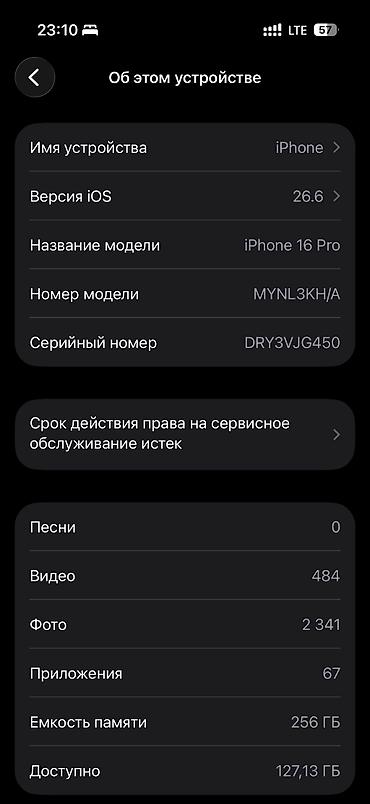 core: IPhone 16 Pro, Б/у, 256 ГБ, Matte Silver — 6