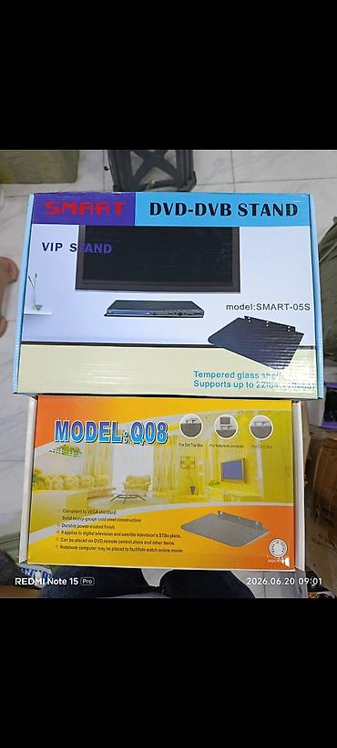 Rəflər: SMART DVD-DVB Stand – model: SMART-05S / MODEL: Q08 - Divar üçün VIP — 1