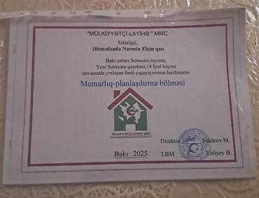 Həyət evləri və villalar: 2 otaqlı, 62 kv. m, Kredit yoxdur, Orta təmir — 8