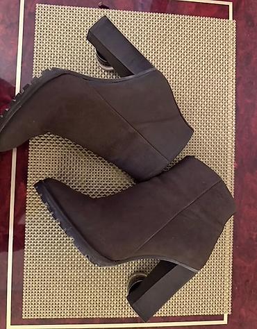 kajila bot: Сапоги Massimo Dutti в шоколадном цвете Натуральная кожа сапоги — 4