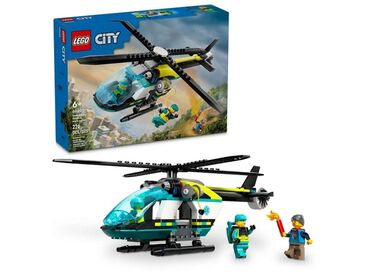 игрушки машина: Конструктор LEGO City 60405 "Аварийно-спасательный вертолет" 226pcs