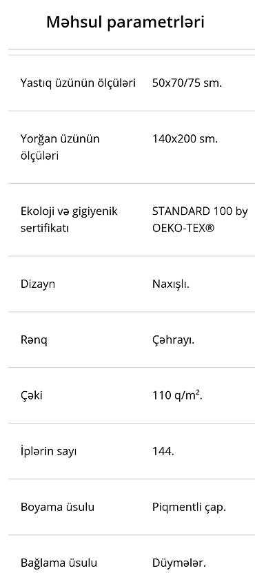 Yorğan üzləri: Yeni Bir nəfərlik Pambıq Yorgan üzü — 3