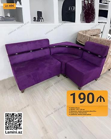 kunc divan ucuz: Künc divan, Mətbəx üçün, Parça, Açılan — 1