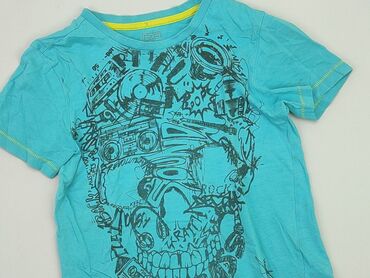 markowe letnie sukienki: T-shirt, F&F, 7 years, 116-122 cm, condition - Fair