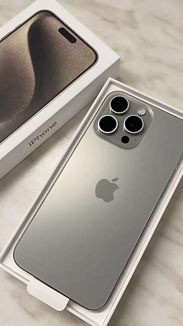iphone 10plus: IPhone 15 Pro Max, Б/у, 256 ГБ, Natural Titanium, Коробка, 80 % — 1
