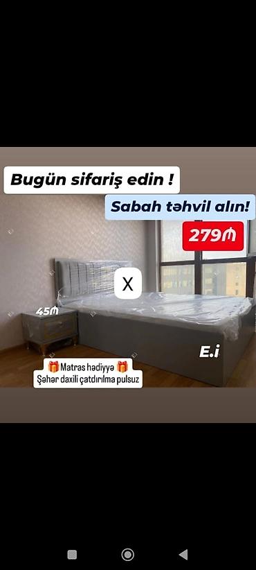 taxt tumba: Məhsul: Yataq dəsti (taxt və tumbalar) - Rəng: Boz tonlarda, müasir — 1