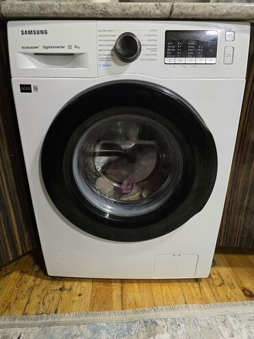 Paltaryuyan maşınlar: Paltaryuyan maşın Samsung, 8 kq, Yeni, Avtomat, Qurutmasız, Kredit yoxdur, Ünvandan götürmə — 1