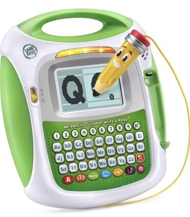 toxunma uşaq krassovkaları: LeapFrog Mr. Pencil's Scribble, Write & Read oyuncağı ilə uşaqlar