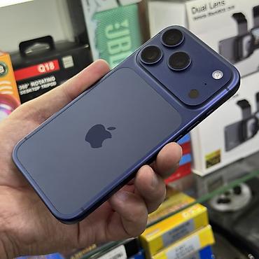 Apple iPhone: IPhone 17 Pro, Б/у, 256 ГБ, Синий, Чехол, Коробка, Кабель, 100 % — 14