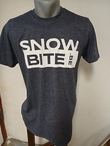 torbe sa stampom: Majica sa kratkim rukavima “SNOW BITE .BE” - Boja: tamno siva — 1