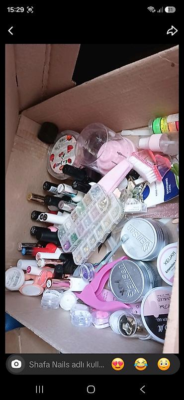 Dırnaq ustaları üçün qarışıq manikür və nail-art ləvazimatları