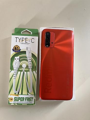 redmi turbo: Redmi 9T, 128 GB, rəng - Qırmızı, Face ID — 7