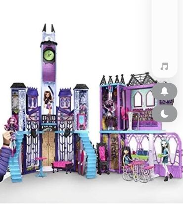 kucica za lutke: Monster higs koledž igračka za devojčice,121x44/širina na delu gde se