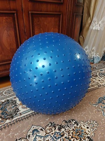 Toplar: Masaajlı fitnes/topa – mavi rəngdə, sünbüllü (reliefli) səthli — 2