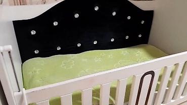 mothercare beşik: Oğlan və qız üçün, İşlənmiş, Dördbucaq, Beşik, Matras ilə, Yellənmə mexanizmsiz — 6