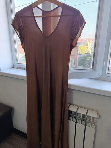 женские платья: Күнүмдүк көйнөк, Жай, Узун модель, 4XL (EU 48)