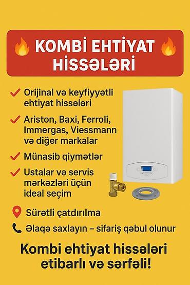 kombi borulari: Kombi ehtiyat hissələri – etibarlı və sərfəli! - Orijinal və — 1