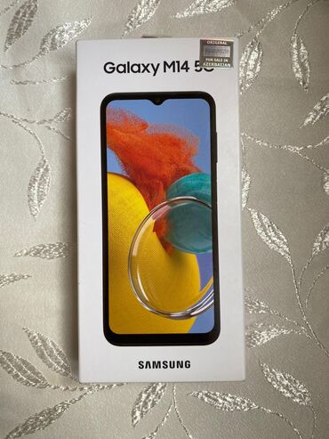 ucuz samsung telefonları: Samsung Galaxy M14 5G, 128 ГБ, цвет - Синий, Гарантия, Кнопочный, Сенсорный