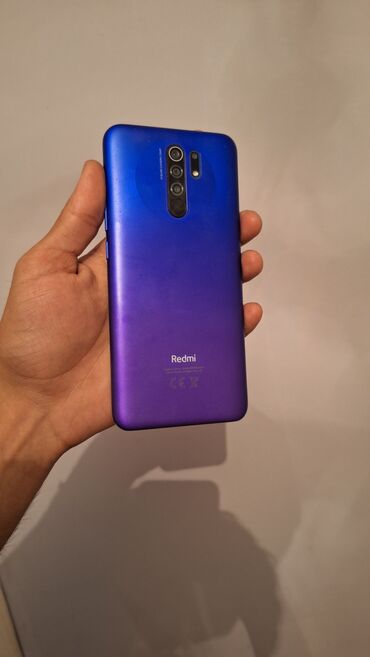 quba telfonlar: Xiaomi Redmi 9, 32 GB, rəng - Bənövşəyi, 
 Sensor, Barmaq izi, İki sim kartlı