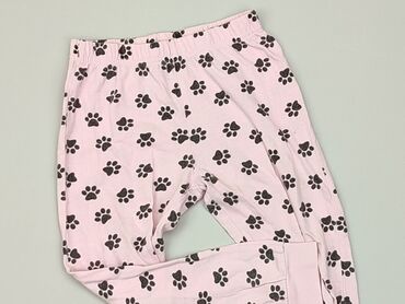 Spodnie: Spodnie dziecięce 1.5-2 lat, stan - Zadowalający, wzór - Print, kolor - Różowy